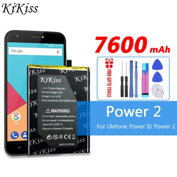 7600mAh Para Ulefone de Energia II/ Potência de 2 de Bateria de Telefone Celular Grande Poder 7600mAh Baterias Para Ulefone de Energia II/ Power 2 Power2