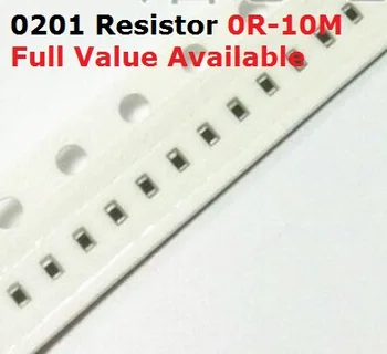 500PCS/monte SMD Chip 0201 Resistor 620 K/680K/750K/820K/910K/Ohms, 5% de Resistência 620/680/750/820/910/K Resistores Frete Grátis