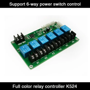 HD - K524 da Cor Completa de Relé Controlador de Temporização Função, em Vez de Timer e Delay, Ajuste de Brilho, 6 de Alimentação de Interruptor de Controle