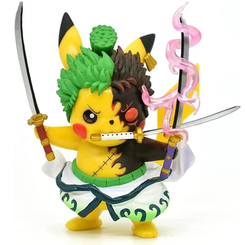 A Decoração Do Carro Ornamentos Anime Kawaii Cosplay De Pikachu Roronoa Zoro Figura De Ação Estátuas Criativa De Presente De Mesa, Enfeites De 2022