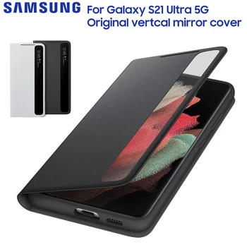 Original Samsung Capa Espelho Visão Clara de Telefone Case Para SAMSUNG Galaxy S21 Ultra 5G Versão Tampa Inteligente Casos