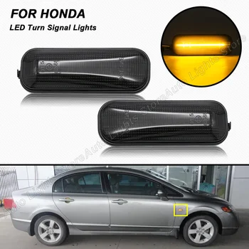 Para Honda Accord Civic HR-V CR-V Domani Avancier Saber Inspirar 2PCS DIODO emissor de Luz Sinal de volta Livre de erros, Indicador Lateral Lâmpadas
