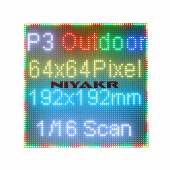 P3 ao ar livre Visor Led de Painel de 64x64 Rgb Matriz