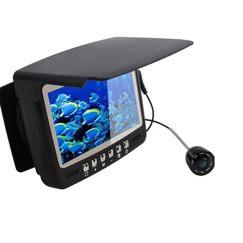 4.3 Polegadas, Video de Peixe Localizador de IPS LCD Monitor Kit Câmera Para o Inverno Subaquática Pesca no Gelo Manual Luminoso de Pesca de Câmara