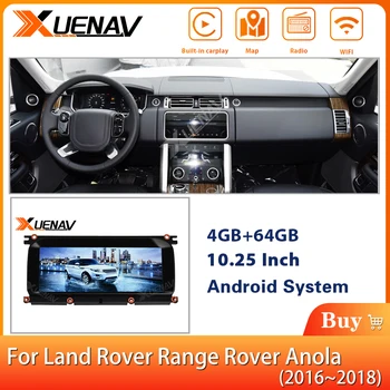 XUENAV 2 Din Android Carro GPS de Navegação de Para-Land Rover Range-Rover Anola 2016-2018 Carro DVD Multimídia Vertical de Tela Player