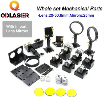 QDLASER Laser de CO2 Mecânica de Peças de Reposição Define o Foco da Lente de 20 a 50.8 mm e Espelho 25MM para o DIY de gravação a Laser CO2 Máquina de Corte