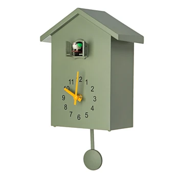 Moderno Pássaro Cuco De Quartzo Relógio De Parede Em Casa Sala De Estar Horologe Relógios Temporizador De Escritório, Decoração Presentes Suspensão Assista B
