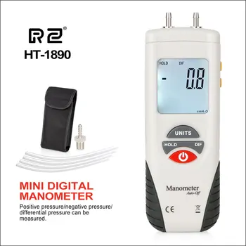 RZ Manômetro de Pressão do Pneu Medidor Eletrônico Digital Portátil 55H2O A +55H2O Ar Condicionado Manômetro Manômetro Diferencial