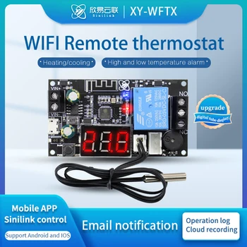 Wi-FI Remoto, Termostato DC6-30V Alta Precisão Controlador de Temperatura do Módulo de Resfriamento e Aquecimento do Modo de APLICAÇÃO Temperatura de Coleção