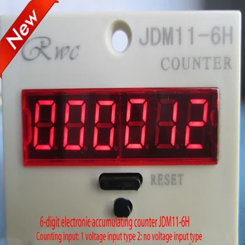 Display Digital acumulando contador Industrial, contador JDM11-6H Eletrônico soco contador com energia de falha de memória