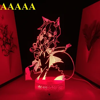 Anime 3D LED Lâmpada de Néon Bebê Pequeno Noite a Luz de Decoração de Casa de Várias Alterações de Cor Festival infantil de Presentes de Aniversário