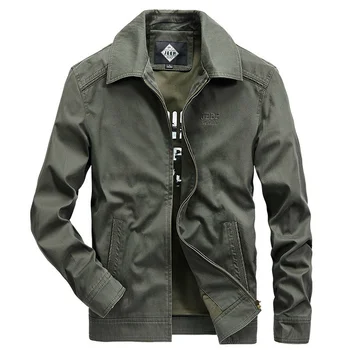 Marca jaqueta Casual Homens Militar Multi-bolso casacos e Jaquetas de Mens de Algodão de Qualidade jaqueta Blusão Masculino Tamanho M-4XL