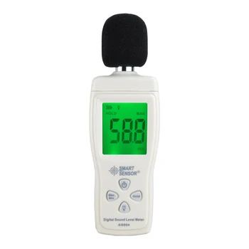 Sensor inteligente AS804 de Diagnóstico-ferramenta de Medida de 30 130dB de Ruído dB Decibel meter Monitoramento de Testadores de Metro Digital medidor de nível de som