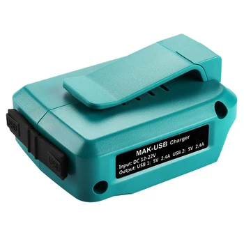 Adequado Para Makita 12V-22V ADO05 Bateria de Lítio Recarregável USB Adaptador de Telefone Móvel