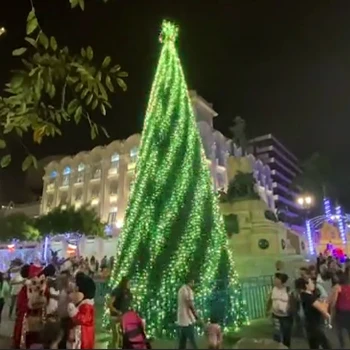 Gigante de PVC iluminação da árvore de Natal Decoração de Natal de Suprimentos
