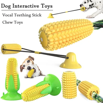 Brinquedos para cão for Agressivo Chewers animal de Estimação Brinquedos Interativos de Milho Dentição Vara Cães de Mascar Mordida Resistente Brinquedos do animal de Estimação Dente de Limpeza