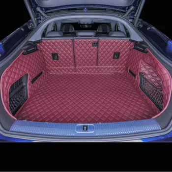 Especiais Total Coberta Impermeável Durável, antiderrapante, bagageira do Carro Tapetes para Audi A4 A5 A7 Q2 Q3 Q7 A8L P8 Q5L Tronco Tapetes