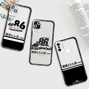 Inicial D Phone Case para Samsung Galaxy A11 A12 A71 A21S A32 4G A52 A52S A53 5G A72 S22 Plus Ultra Luxo Tampa Transparente