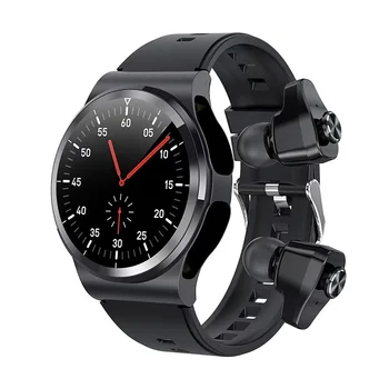 GT69 Smartwatch, Bluetooth, Fone de ouvido 2 Em 1 Saúde Monitorização da frequência Cardíaca HD Voice Music Ultra Longa Espera Impermeável Smart Watch