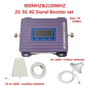 ZQTMAX GSM 3G de rede Móvel de reforço de 900 Celular 2100Mhz amplificador de acessórios para telefones celulares Smartphones Internet amplificador