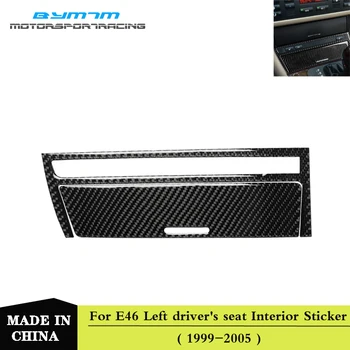 De fibra de carbono, interior do Carro isqueiro quadro adesivo Para BMW Série 3 E46