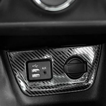 SBTMY Automóvel isqueiro do painel de fibra de carbono, aço inoxidável moldura decorativa para Chevrolet Trax 2019