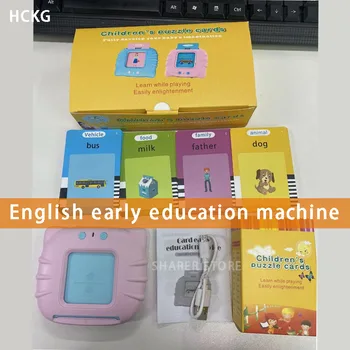 O Novo Quebra-cabeça Iluminação Cartão de Educação de Infância Máquina Qizhi de Aprendizado de inglês em Áudio de Brinquedos Educativos, Livros de Arte HCKG