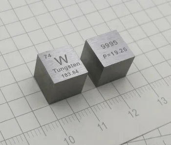 FANTU W Elemento Cubo De 99,95% de Tungstênio Cubo de 1cm Para Coleta de Tungstênio Bloco de 10mm de Alta Pureza do Metal Cubo Presente