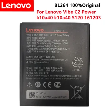 Original BL264 Bateria Para Lenovo Vibe C2 Poder k10a40 k10a40 3500mAh Celular +Número de Rastreamento