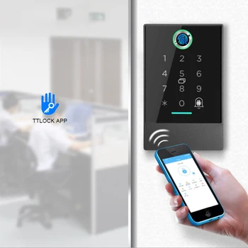 Office Security Smart Wireless TTlock App de Controle Remoto de impressões Digitais, um leitor de Cartão do Telemóvel NFC Cartão de Desbloqueio