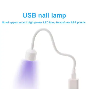 Mini Prego Secador UV LED Lâmpada Foldable da Luz USB Para Unhas de Gel polonês Secagem de Cola Flexível de Cozimento Secador de Unhas Ferramentas de Manicure Unhas