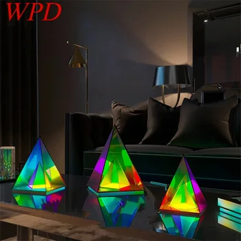 WPD Contemporânea Criativa Lâmpada de Tabela Pirâmide Interior Atmosfera Decorativa do DIODO emissor de Iluminação Para Casa, Quarto de Cama
