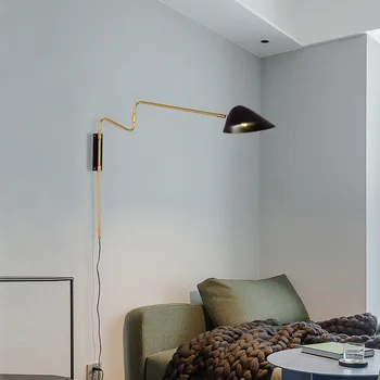 Moderno Lâmpada de Parede com Interruptor G9 Incluído Sala de estar, Quarto de Leitura de Cabeceira a Luz com a Ue/eua Plug 360 Graus Rotatable de Parede