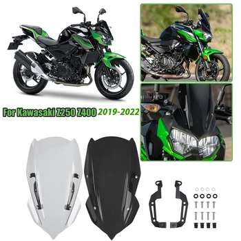 2020 Z 400 Moto Injeção de pára-brisa, pára-Brisas de Fluxo de ar do Vento Tela do Escudo Defletor para Kawasaki Z250 Z400 2019-2022