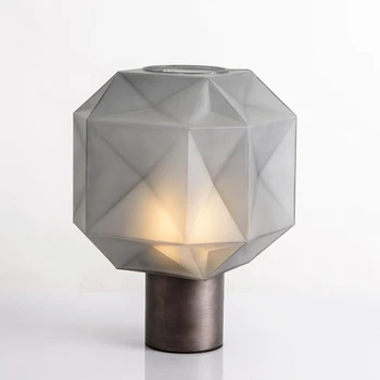 Nordic vidro criativo varanda lâmpada da tabela do quarto-de-cabeceira lâmpada estudo do modelo de sala moderna e simples, sala de estar, mesa de chá da lâmpada